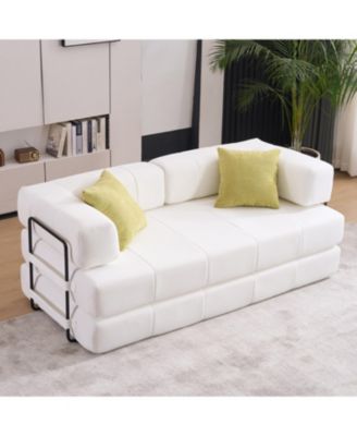  Folding Sofa Bed 78.5" Convertible Couch with Pillows