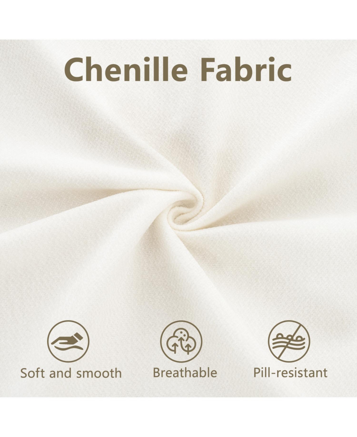 Streamdale Modern White Chenille Modular Sectional Sofa with Storage