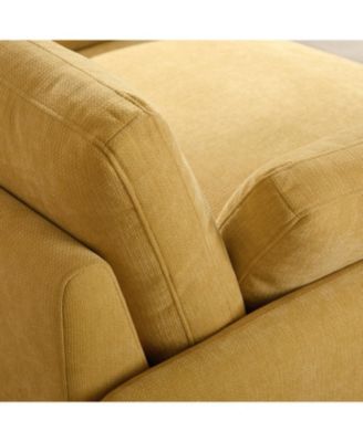 Oversized Chenille Sofa Chair - Wide Deep Seat, Modern Armchair