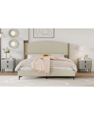 Streamdale Gray Nightstands Set of 2, Marble Top, 2 Drawers