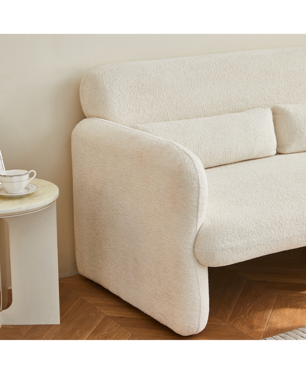 Streamdale Furniture 34" Velvet Sofa - Modern Single Couch for Small Spaces