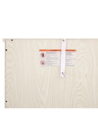 58" Modern White TV Stand with 2-Door Storage