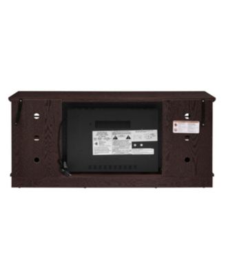  58" TV Stand with Fireplace & Storage - Cherry