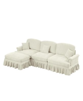 Streamdale Mid Century Modular Sectional Sofa with Ottoman