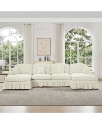 Streamdale Classic U-Shape Sectional Sofa with Ottomans