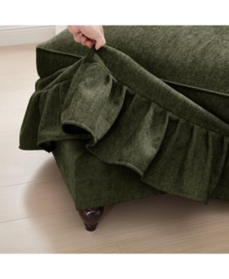 Streamdale Green Modular Sofa Set with Flared Arms & Removable Skirts