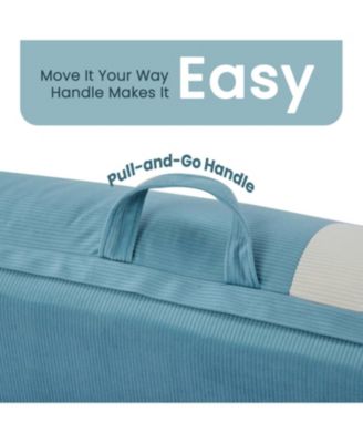 Corduroy Floor Sofa Bed - Adjustable, Foldable, Space-Saving