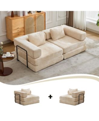 Compression Convertible Sofa Bed, Chenille