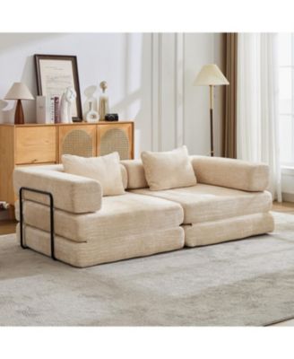 Compression Convertible Sofa Bed, Chenille