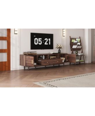  76" TV Stand with Drawers for Living Room/Bedroom Modern Chic Entertainment Center