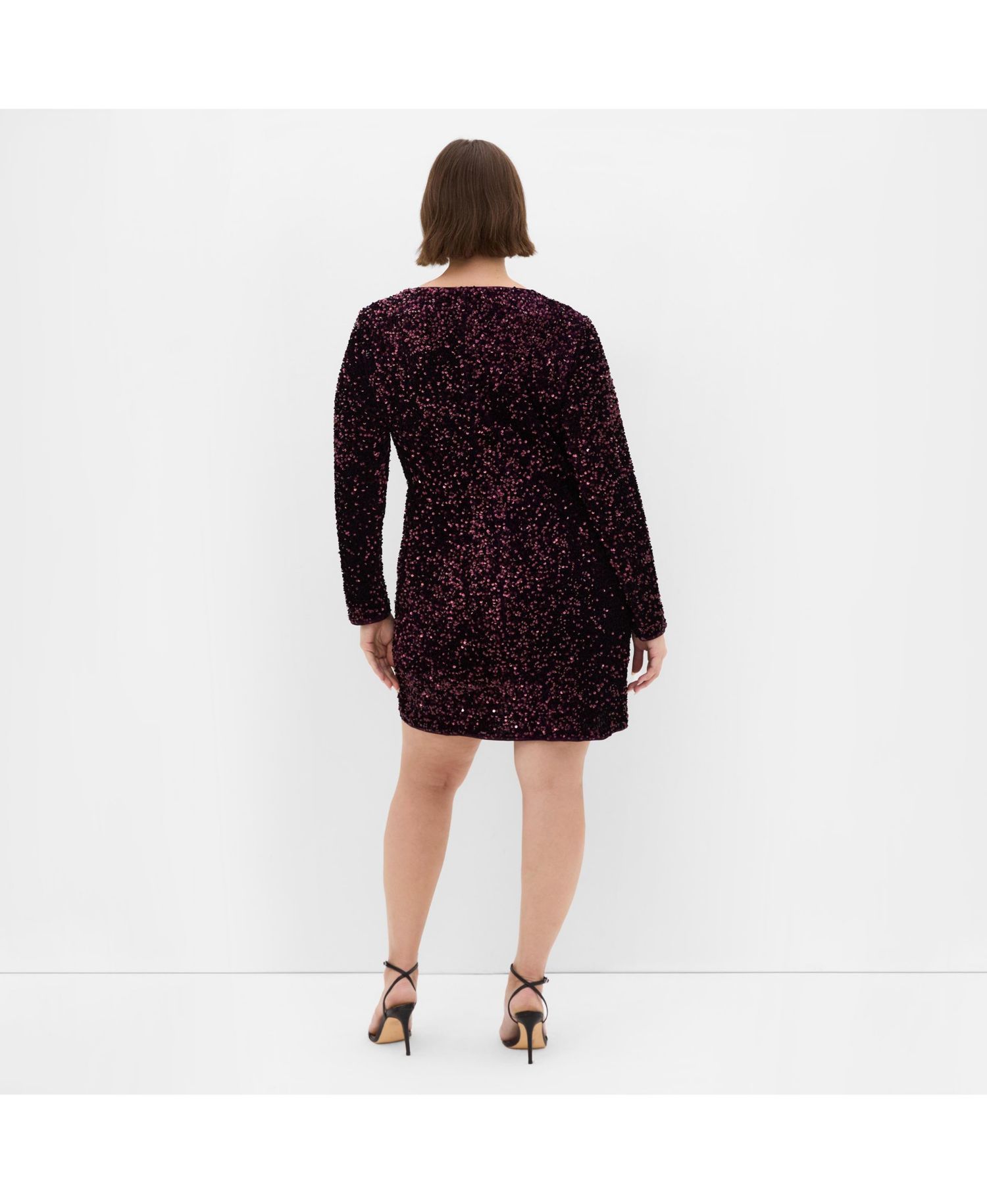 Plus Size Sequin Eclipse Dress