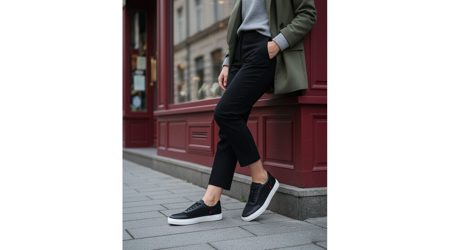 Женские кроссовки Marc Joseph New York Columbia Street Hands-Free Slip On Technology Fashion, цвет: Чёрный — фото 5