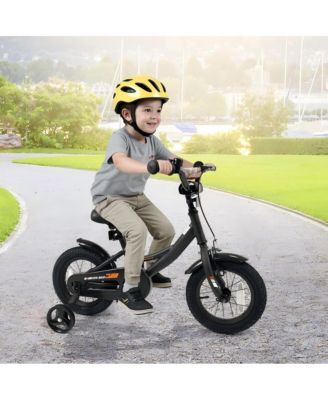 Kids Adjustable Training Bicycle with Dual Brakes and All Terrain Tires