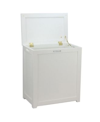 Storage Laundry Hamper, White