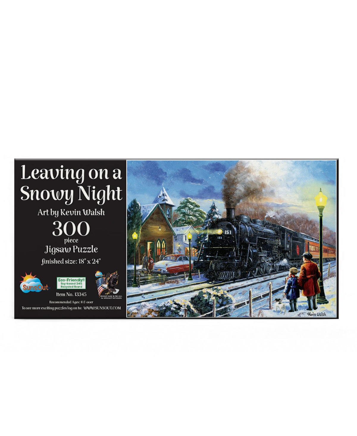 SunsOut Leaving on a Snowy Night 300 piece Jigsaw Puzzle