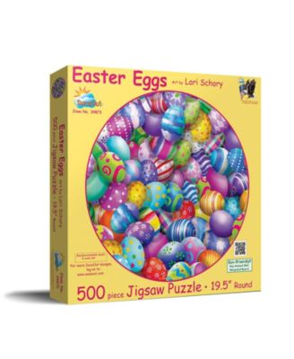 Easter Eggs 500 piece Jigsaw Puzzle for Adults Round Easter