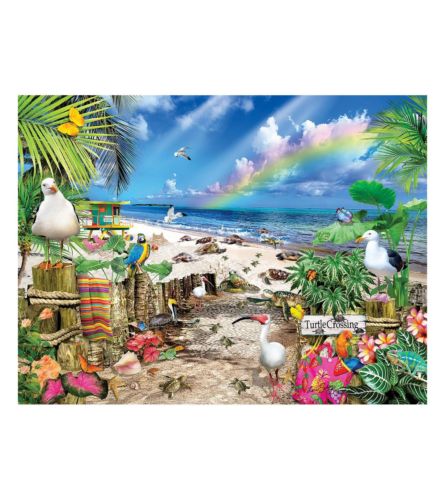 Детский пазл SunsOut Turtle Crossing 500 piece Jigsaw Puzzle for Adults — фото 5