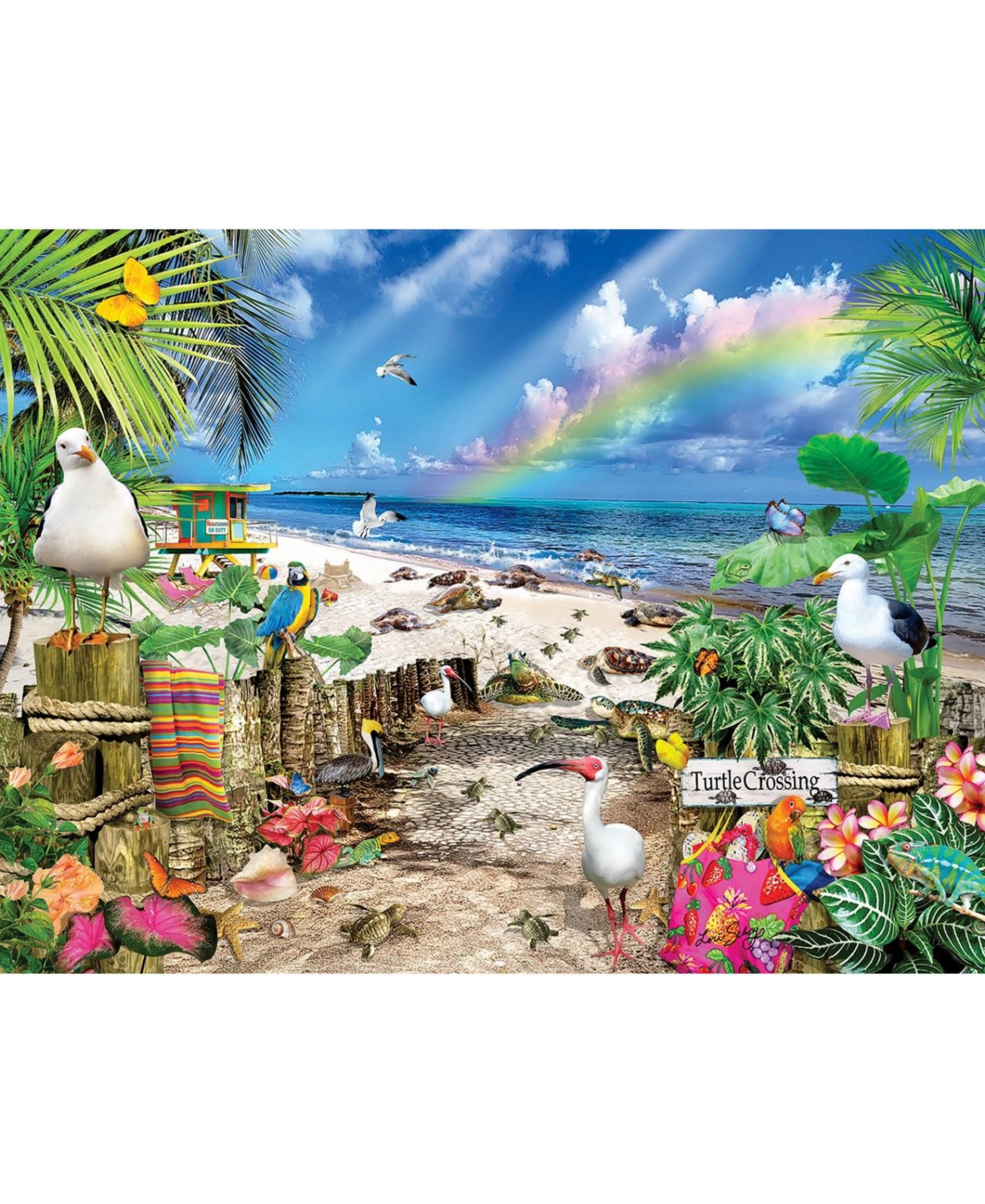 SunsOut Turtle Crossing 500 piece Jigsaw Puzzle for Adults