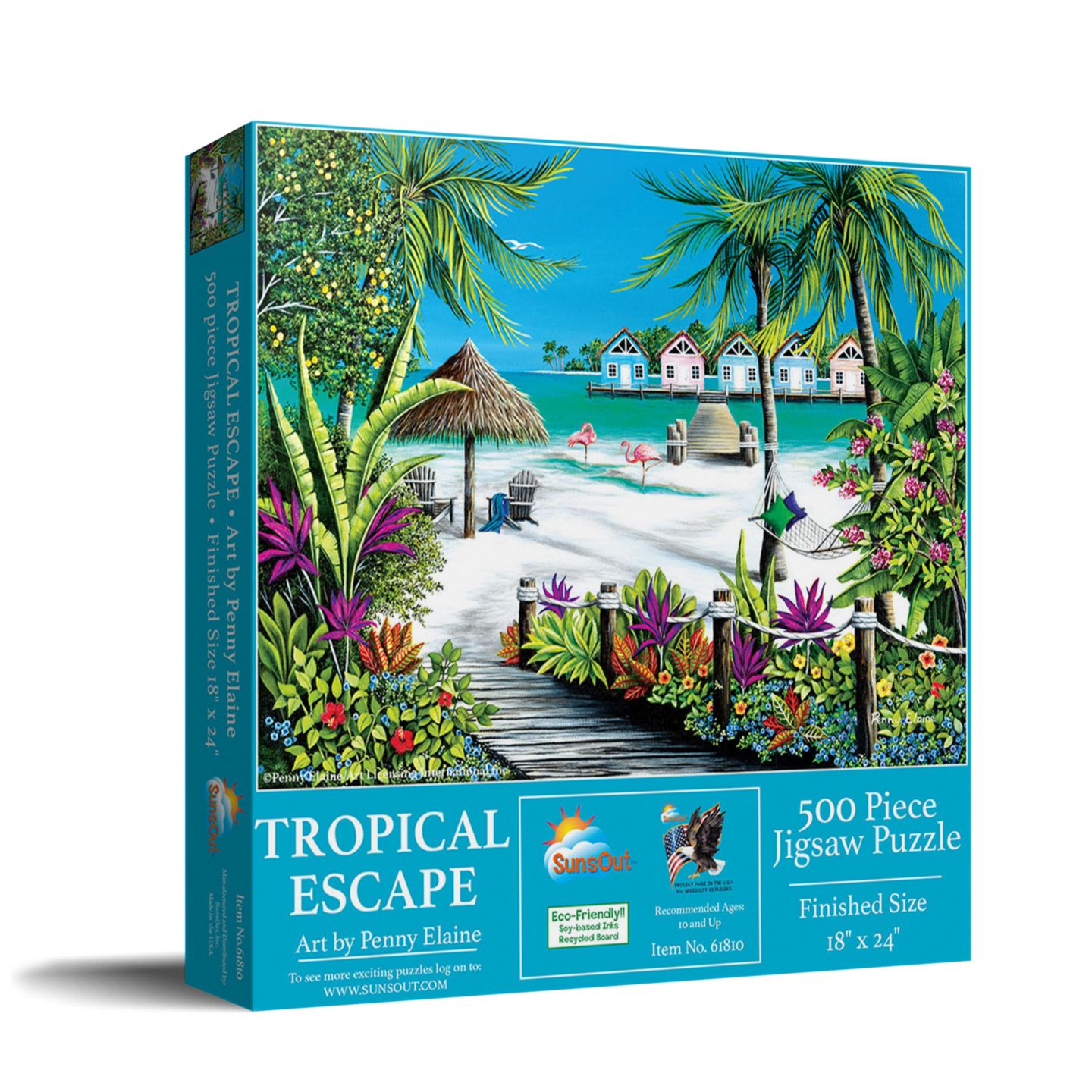 Детский пазл SunsOut Tropical Escape 500-Piece Jigsaw Puzzle, от 15 лет — фото 1