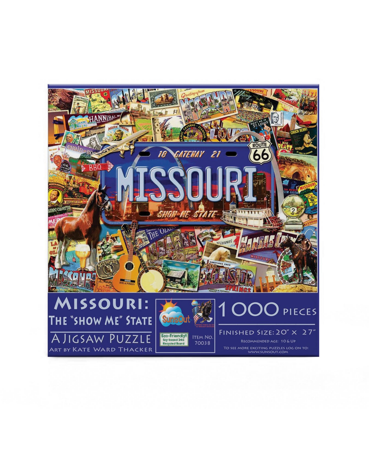 SunsOut Missouri: The "Show Me" State 1000 piece Jigsaw Puzzle for Adults