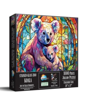 Stained Glass Zoo Koala 1000 piece Jigsaw Puzzle for Adults