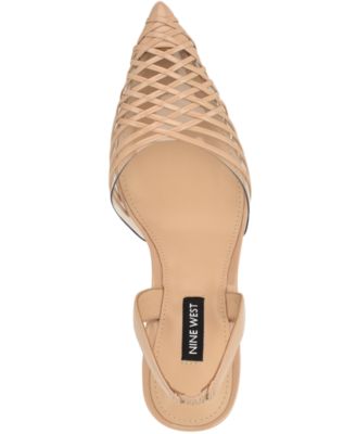 Women's Pemma Woven Slingback Stiletto Pumps