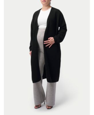 Maternity Wide-Leg Knitted Cashmere Pants