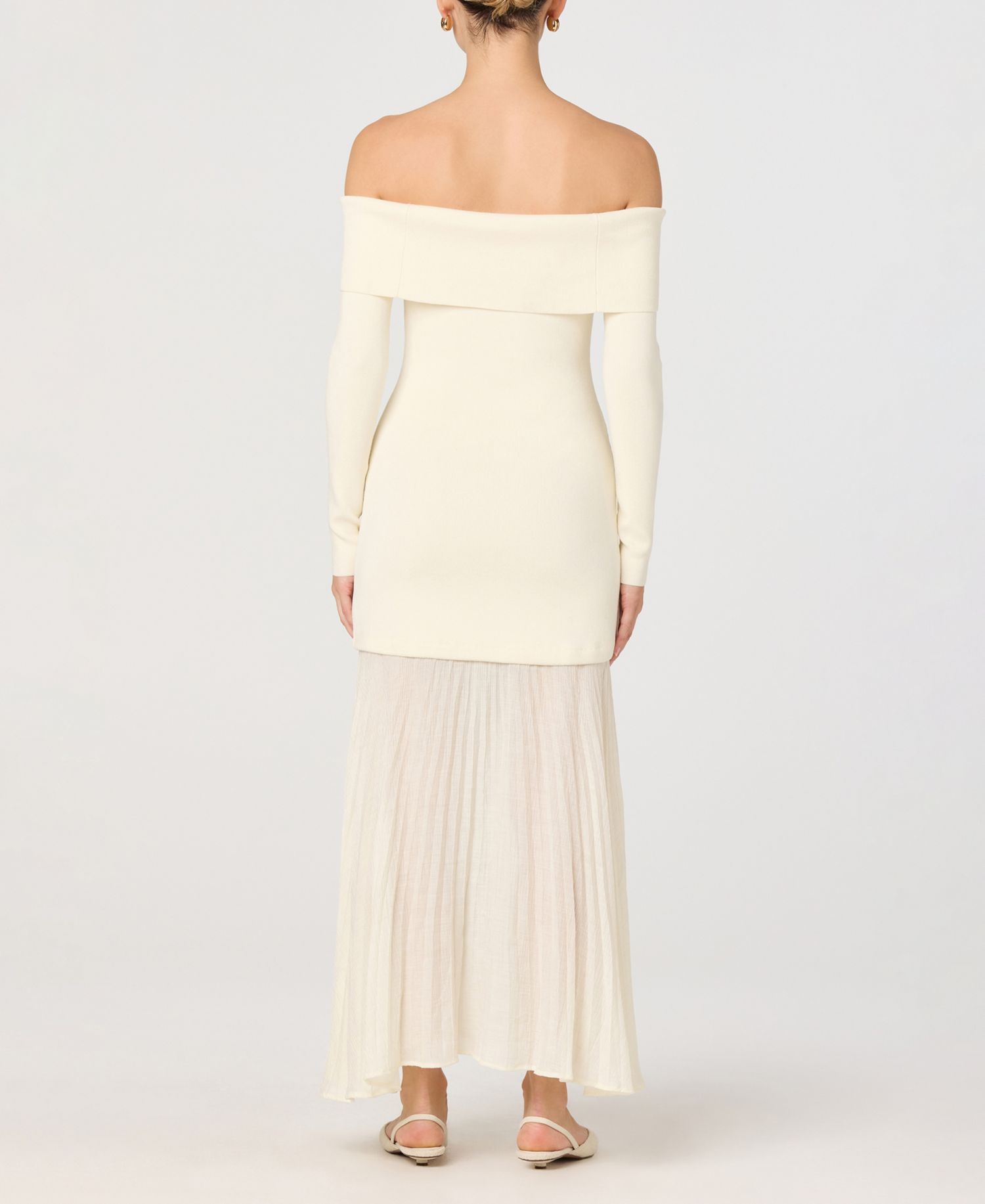 Women's Off-The-Shoulder Pull-On Dress
