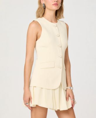 Women's Crewneck Sleeveless Dress