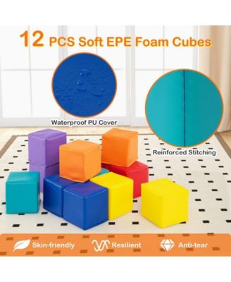 12 Piece Soft Foam Building Blocks Set
