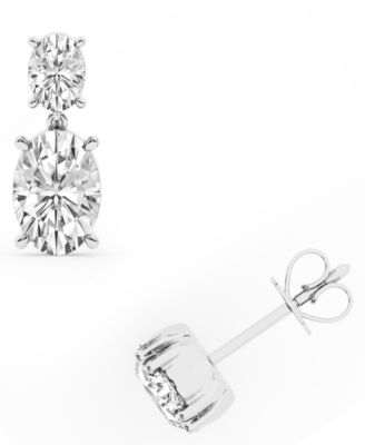 Lab Grown Diamond Drop Earrings (4 ct. t.w.) in 14k White Gold