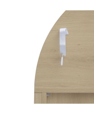 70" Tall Arched Pantry Cabinet with Adjustable Shelves for Kitchen or Living Room