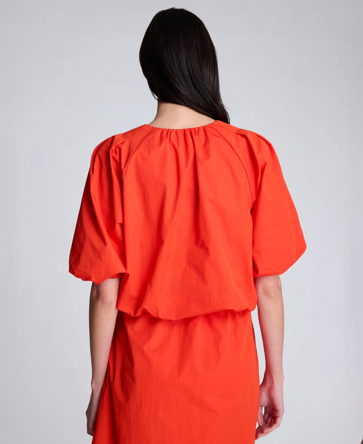 Kenneth Cole Women's Elastic Hem Pull-On Cropped Blouse