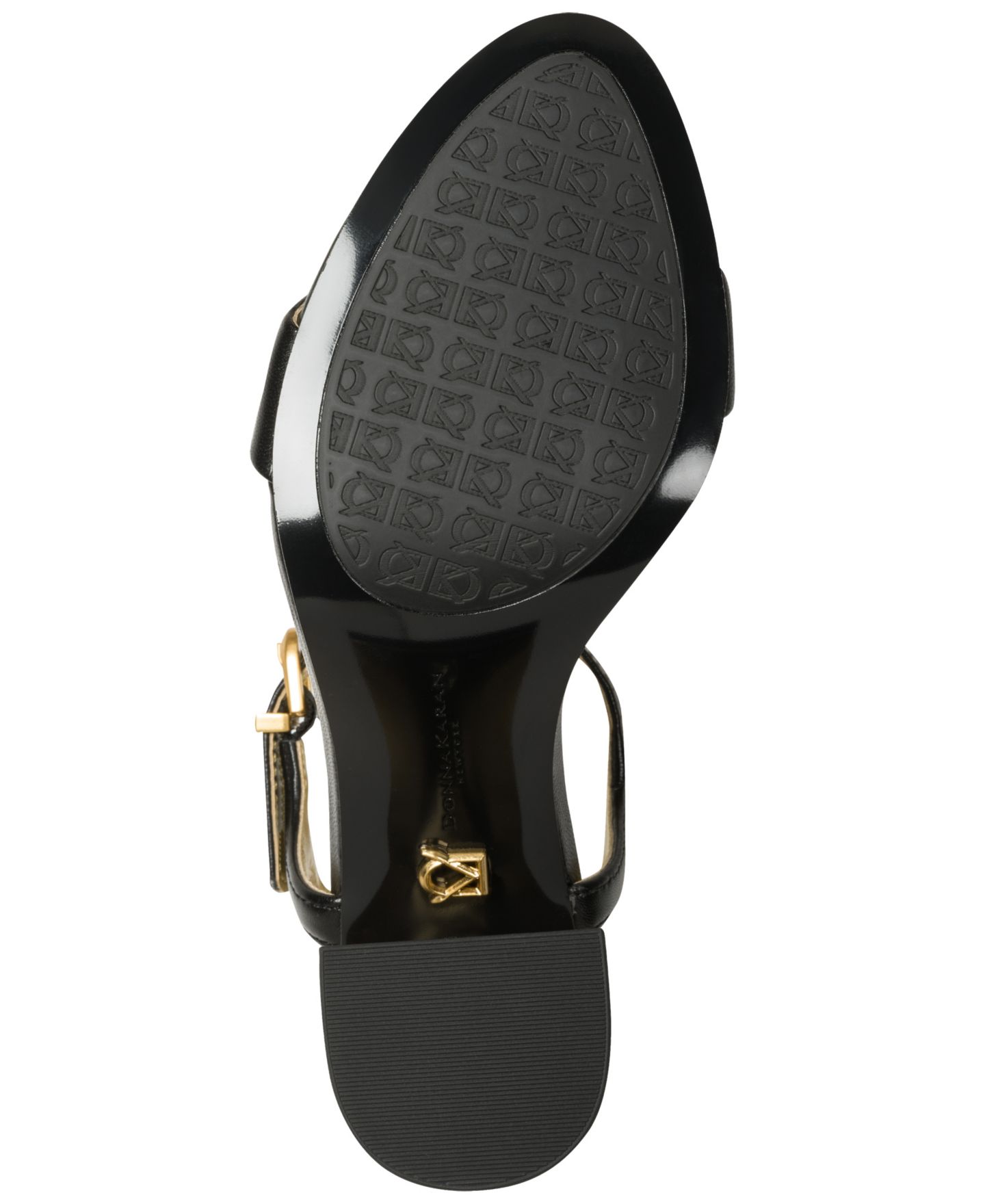 Женские сандалии Donna Karan New York Seraphina Ankle Strap, цвет: Чёрный кожаный — фото 5