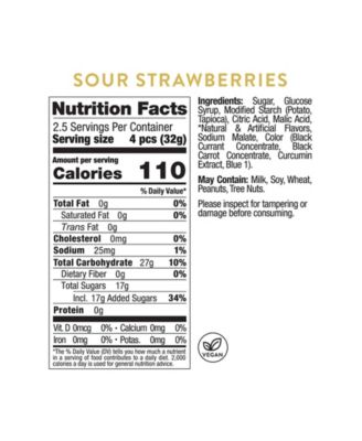 Valentine's Day Berry Sweet Sour Strawberries Candy Cube Kit, 3 Pieces