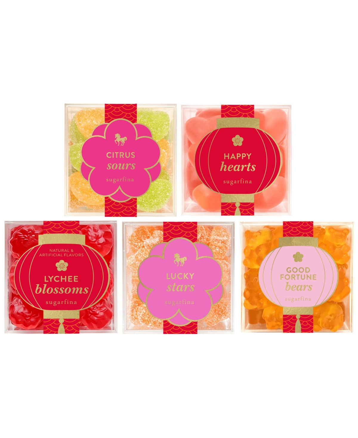 Sugarfina Lunar New Year Assorted Candy Cube Kit, 5 Pieces