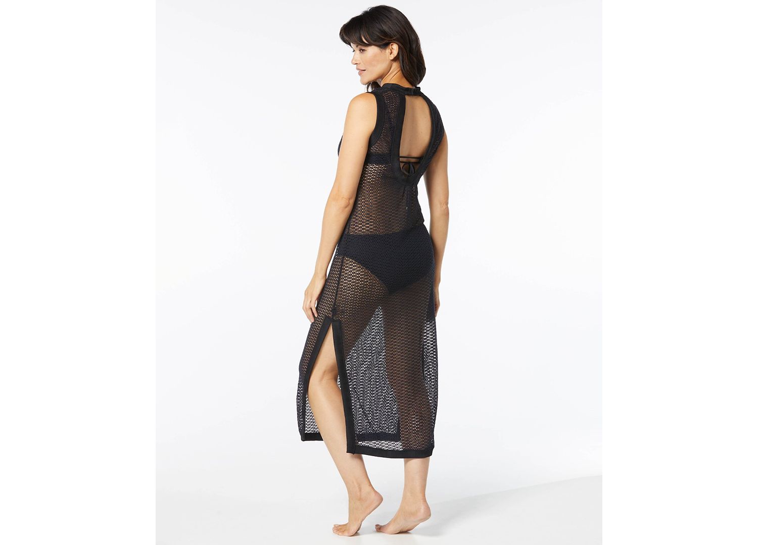 Women's Coquette High-Neck Cover-Up Dress