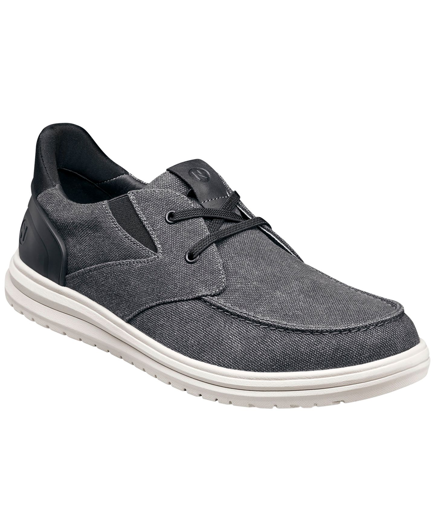 Мужские туфли Nunn Bush Brew City Moc-Toe Oxford, цвет: Чёрный разноцветный — фото 1