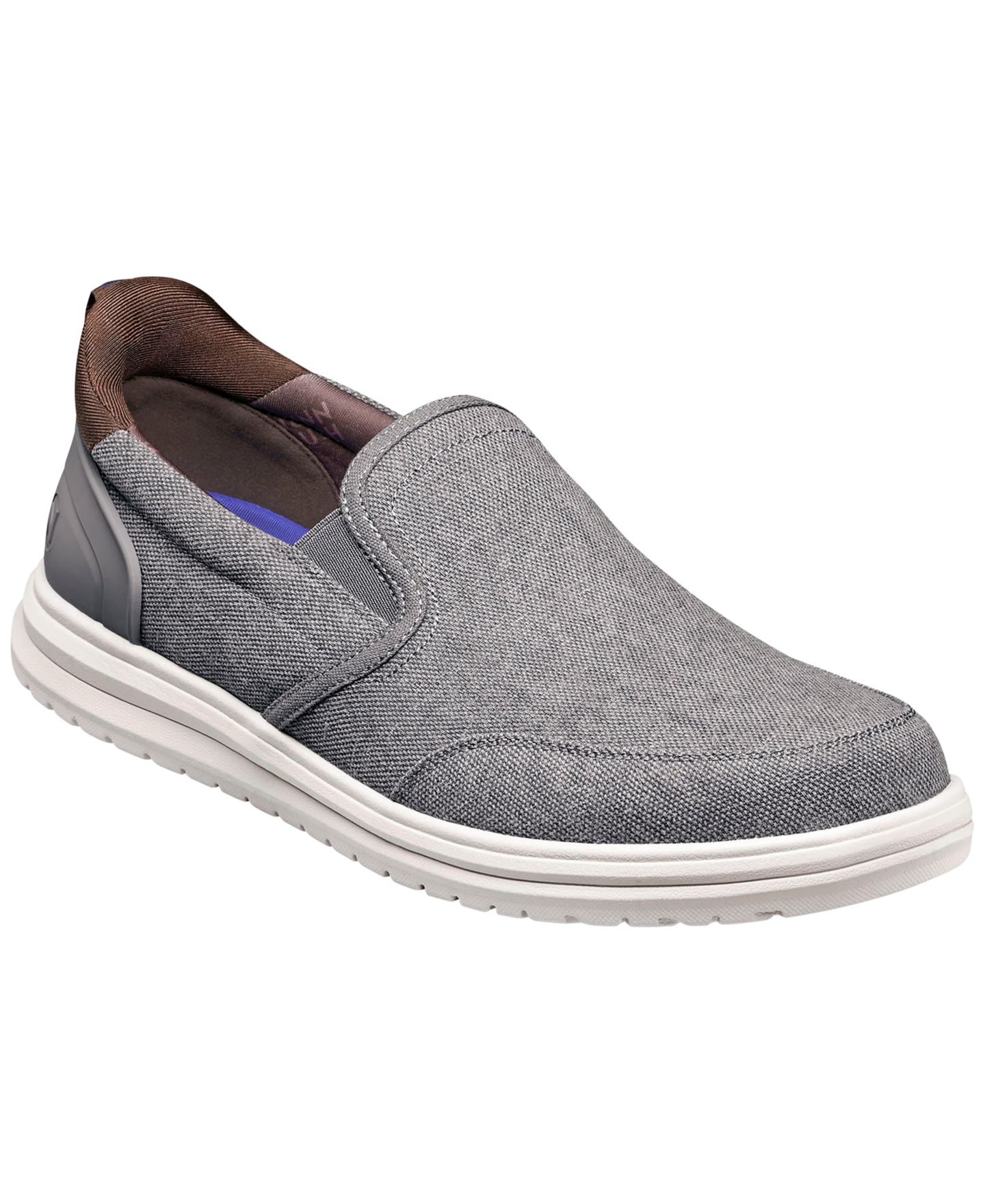 Обувь Nunn Bush Brew City Moc Toe Slip On Shoes, цвет: Серый разноцветный — фото 1