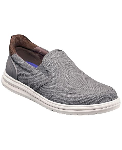 Мужские туфли Nunn Bush Brew City Moc Toe Slip On, цвет: Серый разноцветный