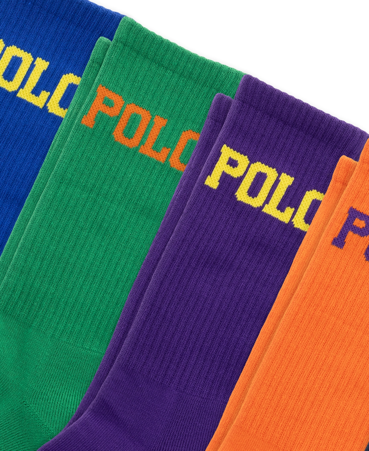Polo Ralph Lauren Men's Color Logo Crew Socks, 6-Pack