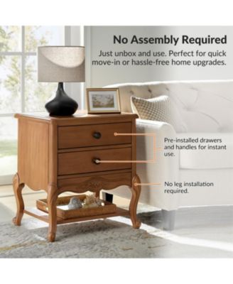 Penny Traditional End Table with Solid Wood Legs