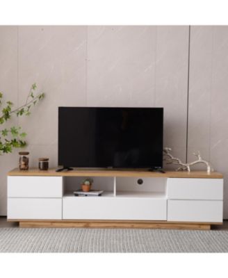 Streamdale 80" TV Stand with Multi-Functional Storage