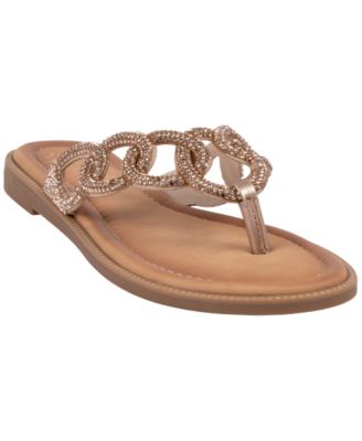 Women's Vania Chain Link Thong Flat Sandals