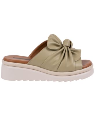 Women's Harlow Bow Slide Wedge Sandals