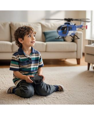 Remote Control Helicopter with One Key Takeoff Altitude Hold and Night Flight Lights