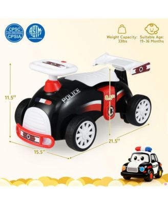 Kids Ride On Push Car with Music Storage Seat and Easy Maneuvering Wheels