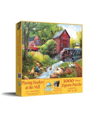 Playing Hookey at the Mill 1000 piece Jigsaw Puzzle for Adults