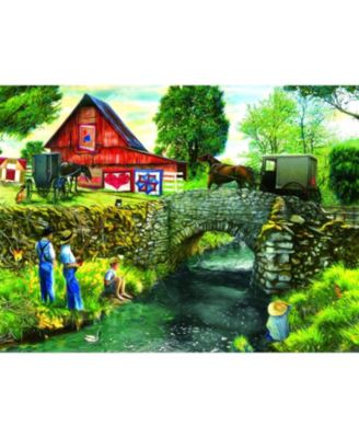 Fishing Down by the Stream 1000 piece Jigsaw Puzzle for Adults