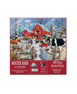 Winter Barn 500 piece Jigsaw Puzzle for Adults Christmas